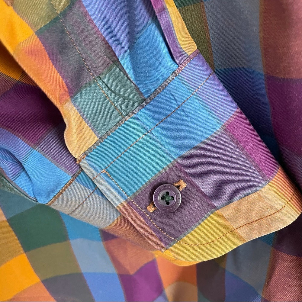 Robert Talbott Plaid Button Down Long Sleeve Size… - image 4